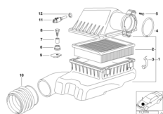 Глушитель шума всасывания воздуха