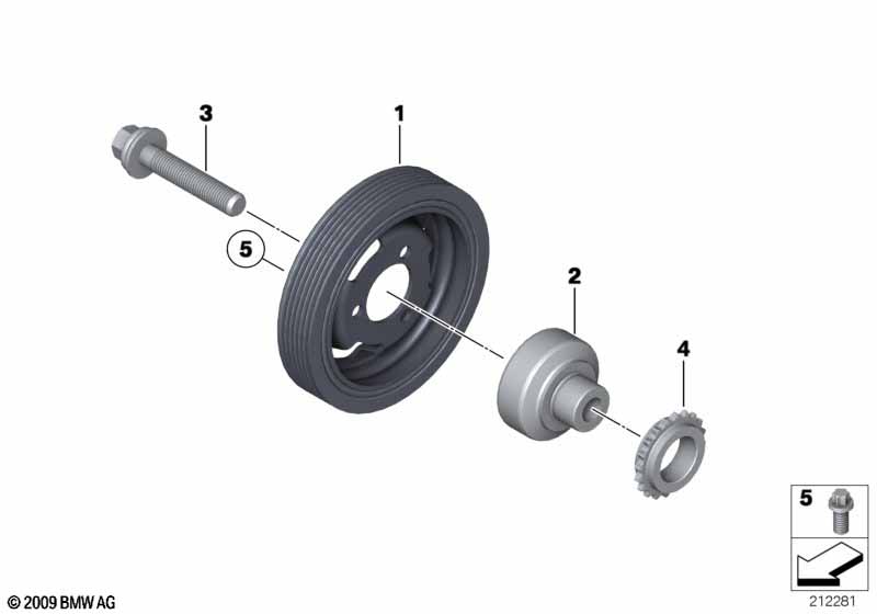 Демпфер крут.колебаний ременного прив.