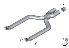 Передний дополнительный глушитель