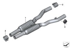 Средний глушитель