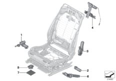 Сиденье Пд, э/оборудование и приводы