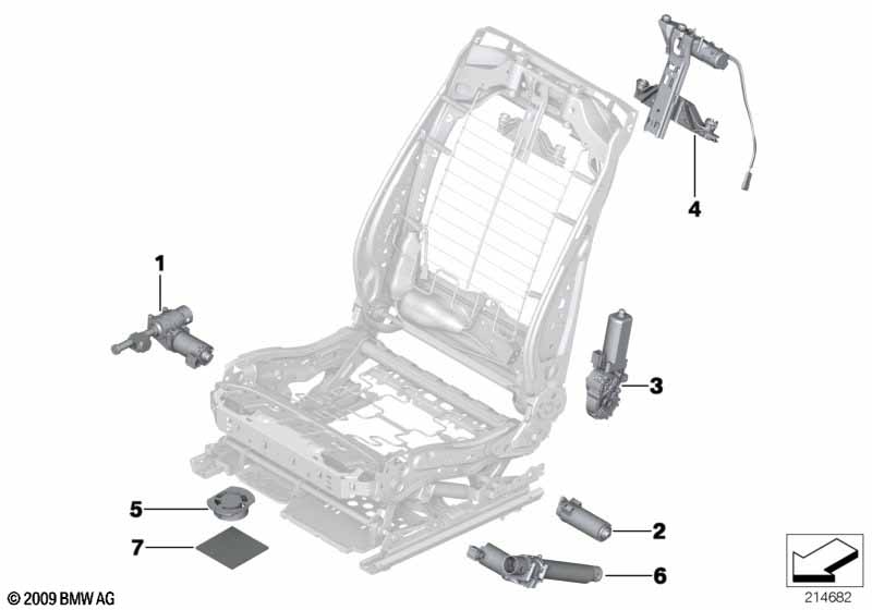 Сиденье Пд, э/оборудование и приводы