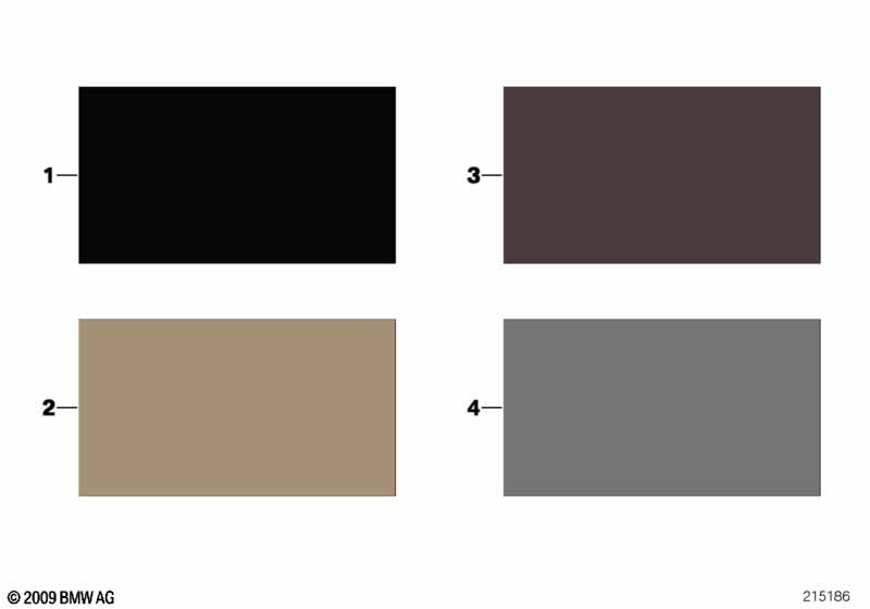 Стр.с образцами, цвета отделки салона