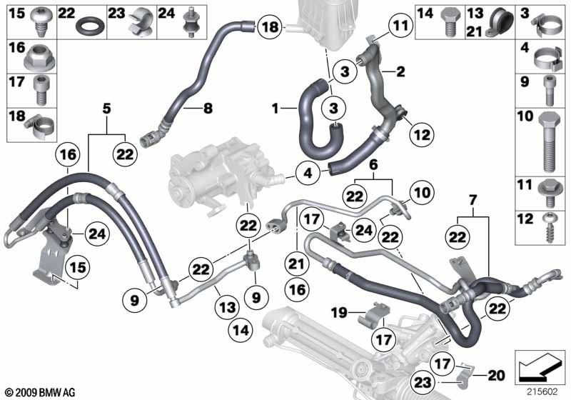Маслопроводы гидроусилителя рул.управл.