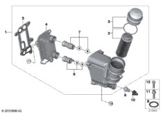 Масляный фильтр смаз.сист.,теплообменник