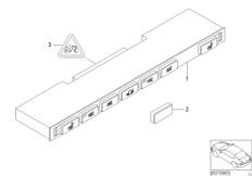 Блок переключателей в центр.консоли