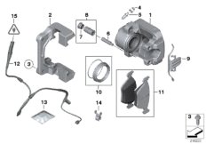 Датчик износа торм.накладки пер.колеса