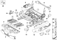 Сиденье Пд направ.сиден.с мех.прив./дет.