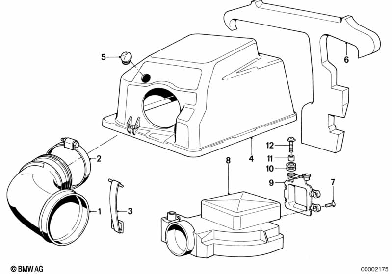 Корпус возд.фильтра верх.ч./расход.возд.