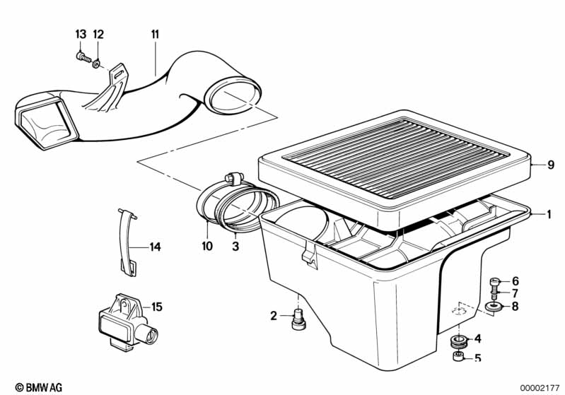 Корпус возд.фильтра нижн.ч/возд.фильтр