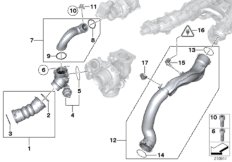 Сист.впуска воздуховода наддув.возд./AGR