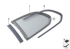 Боковое стекло неподвижное