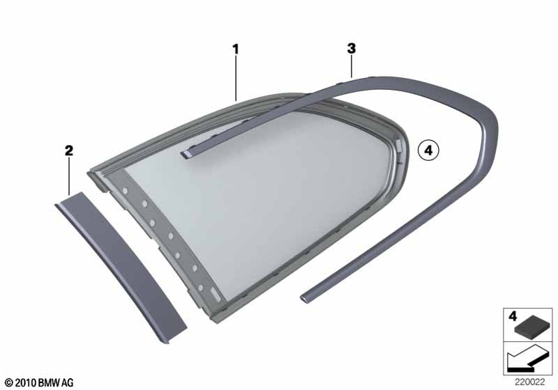 Боковое стекло неподвижное