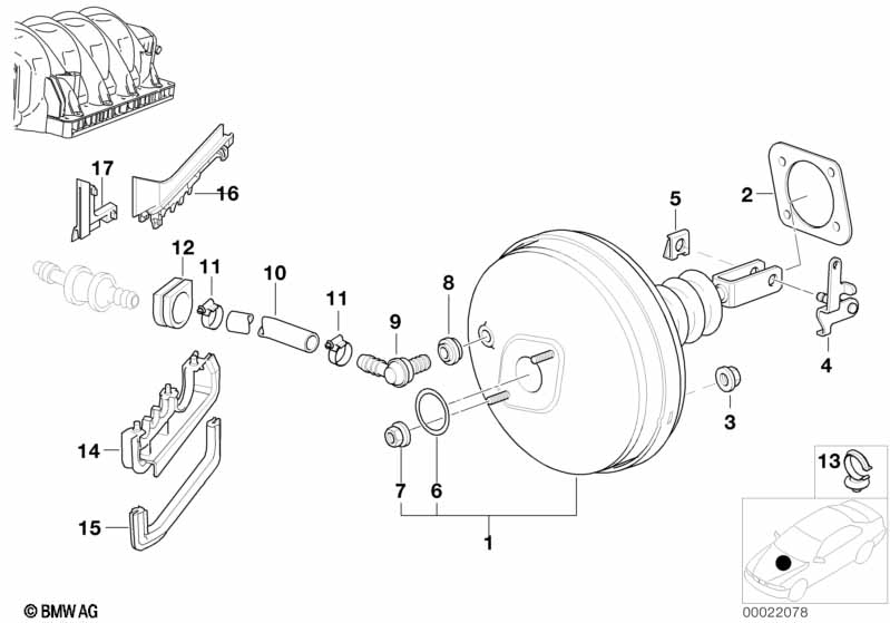Вакуумный усилитель тормозов
