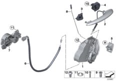 Система замков задней двери