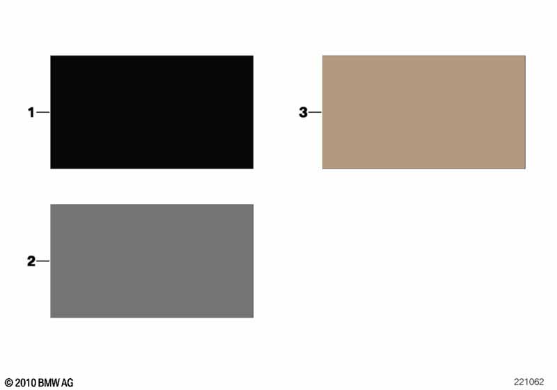 Стр.с образцами, цвета отделки салона