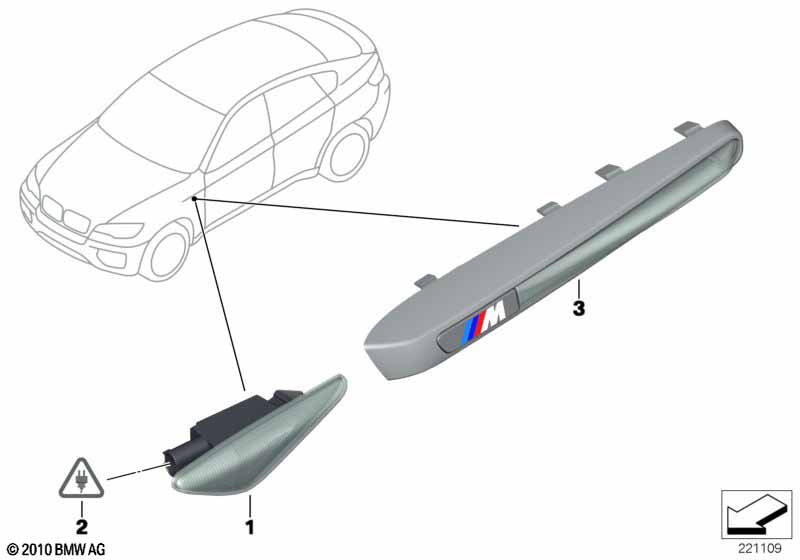 индикатор поворотаЛ Х5M