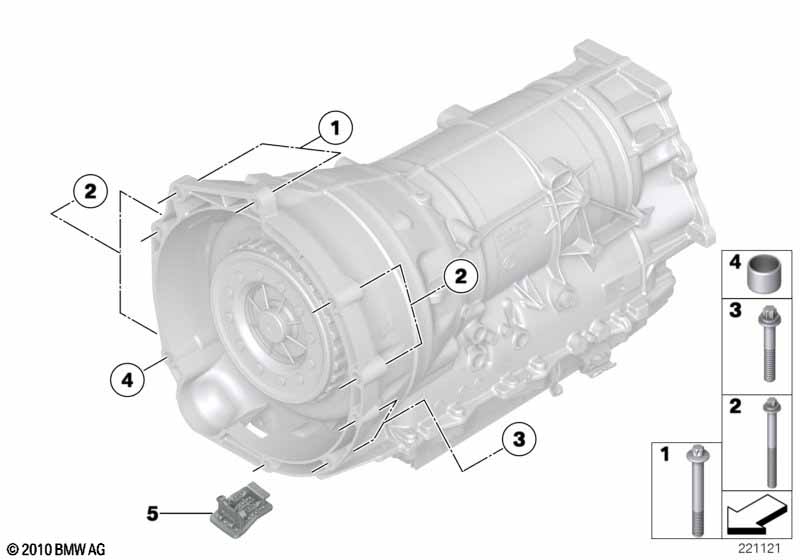 Крепление коробки передач