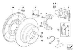 Датчик износа торм.накладки колеса Зд