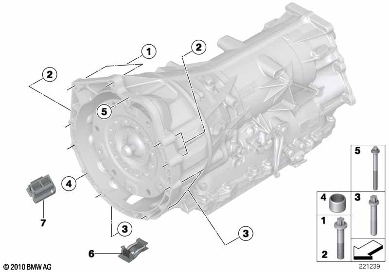 Крепление коробки передач
