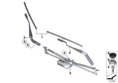 Рычаг стеклоочист./щетка стеклоочист.