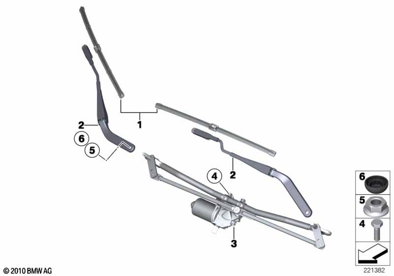 R60 комплект щеток стеклоочистителя