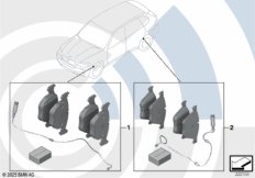 К-т торм.колод.с датч.износа торм.накл.