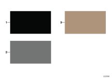 Стр.с образцами, цвета отделки салона