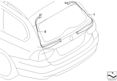 Рем.к-т проводов петли крышки багажника