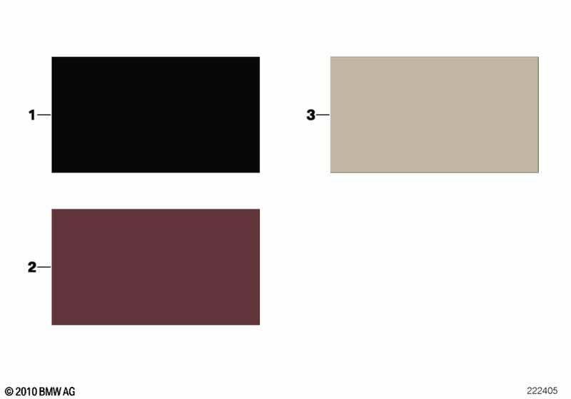 Стр.с образцами, цвета отделки салона