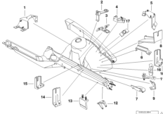 Кронштейн передка Л