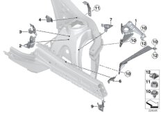 Кронштейн передка Л