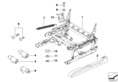 Сиденье Пд направл.сиден.с э/прив./дет.