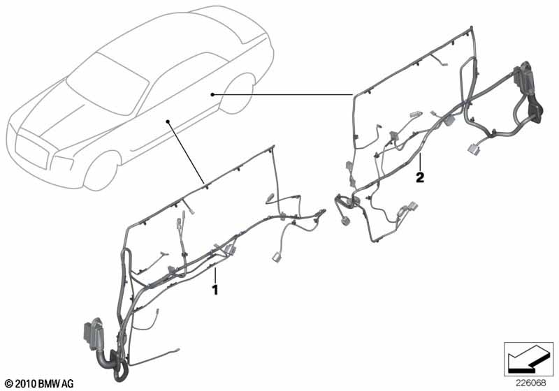 Жгуты проводов двери