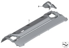 Индивидуальная полка за задним сиденьем