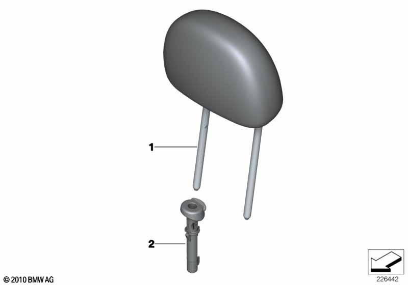 Подголовник переднего сиденья