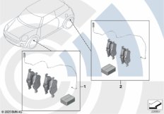 Сервисный к-т торм.колодки / Value Line