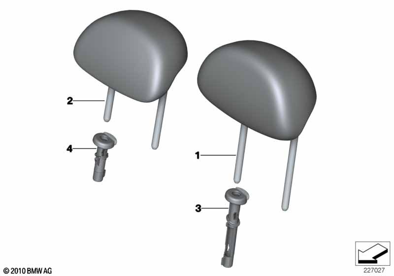 Подголовник заднего сиденья