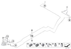 Трубопровод тормозного привода Зд