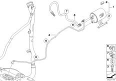 Фильтр с акт.углем/вентил.с.подачи топл.