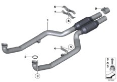 Передний дополнительный глушитель