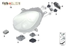 Детали ксеноновой фары / ALC