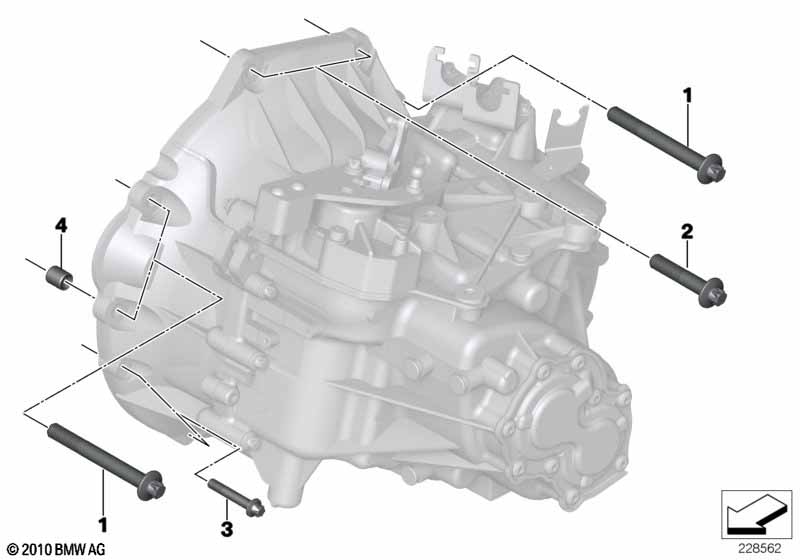 Крепление коробки передач