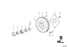 Kurbelwelle mit Lagerschalen