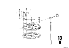 Крышка карбюратора/поршень/поплавок