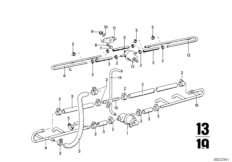 Топливопроводы/регулятор давления топл.