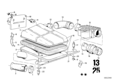 Корпус возд.фильтра верх.ч./расход.возд.
