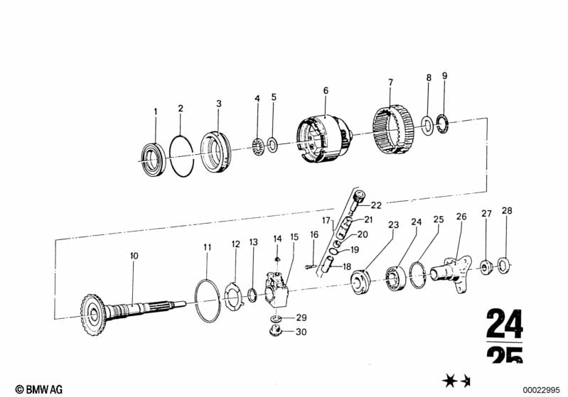 BW 65 Блок планетарных шестерен/выход