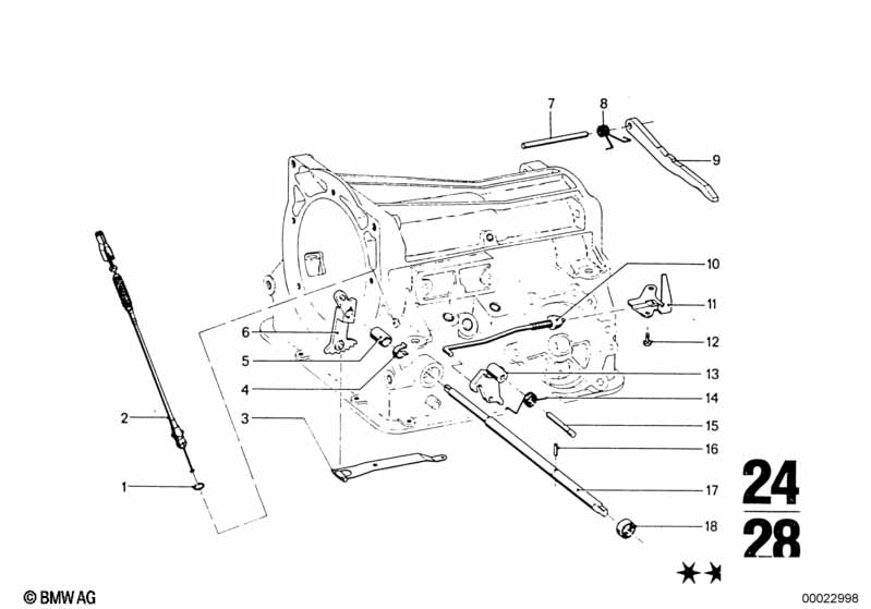BW 65 Механизм ПП/блокировка на стоянке