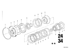 ZF 3HP22 Неподвижный диск.фрикцион C/C'